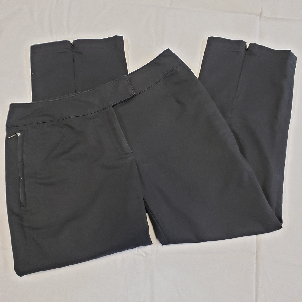 Nike Golf Fit Dry‎ Womens Cropped Pants Size 2 Black